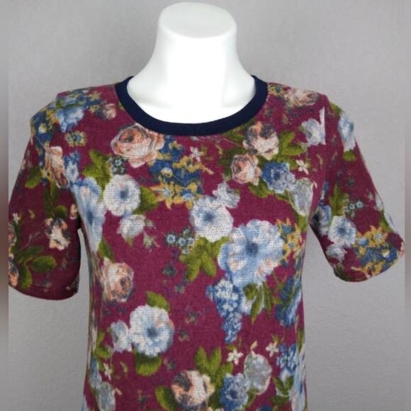 Hail3y: 23 Effey Floral Short Sleeve Sweater Dress Size Small - Picture 8 of 11